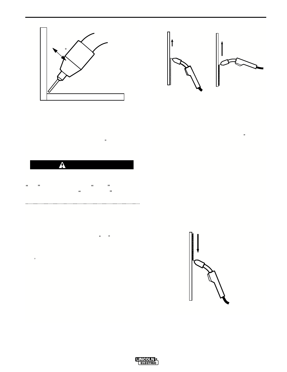 Learning to weld, Warning | Lincoln Electric IM563 PRO 155 User Manual | Page 28 / 46