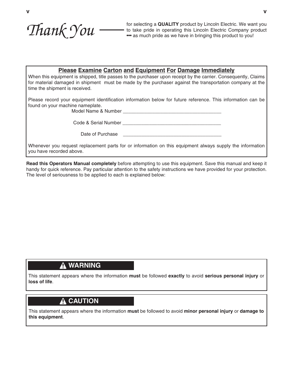 Lincoln Electric IM594 PRO-CUT 20 User Manual | Page 5 / 28