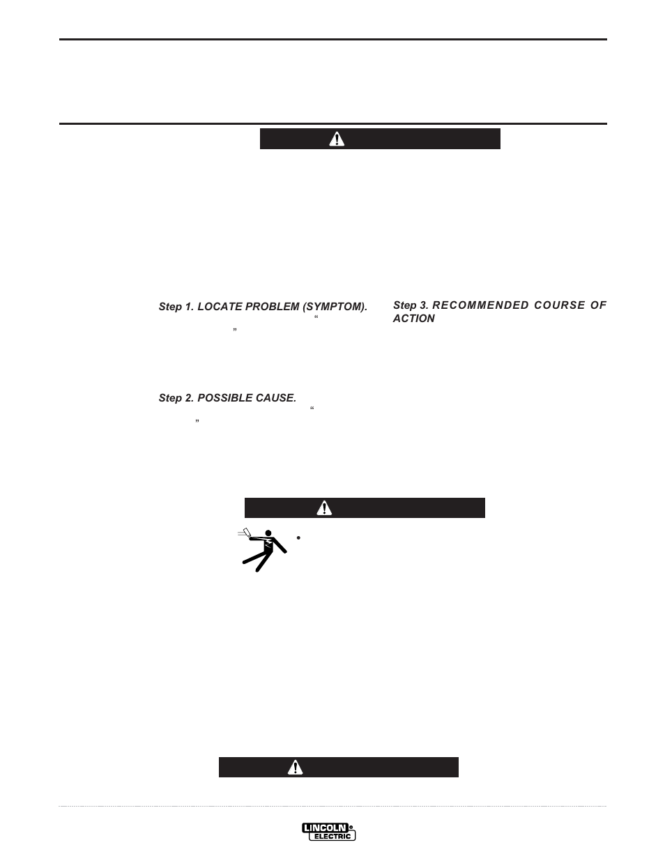 Troubleshooting, Caution, How to use troubleshooting guide | Warning | Lincoln Electric IM665 PRO-CUT 25 User Manual | Page 20 / 29