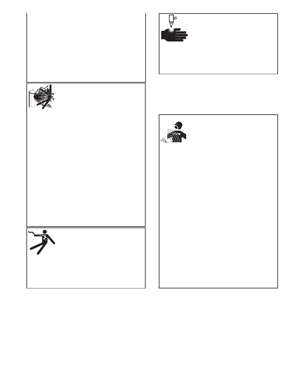 For electrically powered equipment, Cylinder may explode if damaged, Electric and magnetic fields may be dangerous | Plasma arc can injure | Lincoln Electric IM422 PRO-CUT 40 User Manual | Page 3 / 30