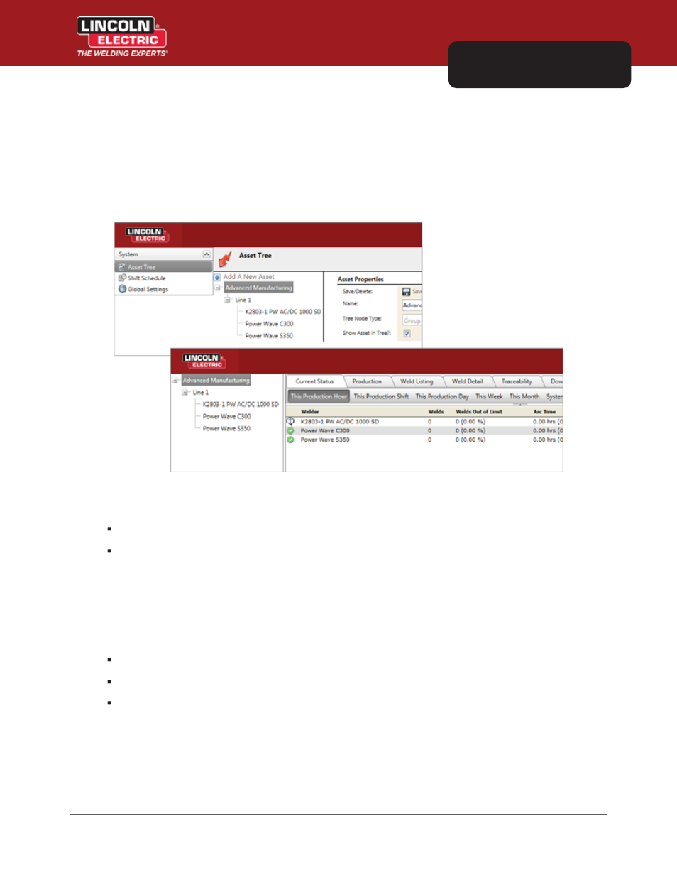 Chapter 4 production monitoring™ administration, Overview | Lincoln Electric IM8001 PRODUCTION MONITORING 2.2 User Manual | Page 48 / 136