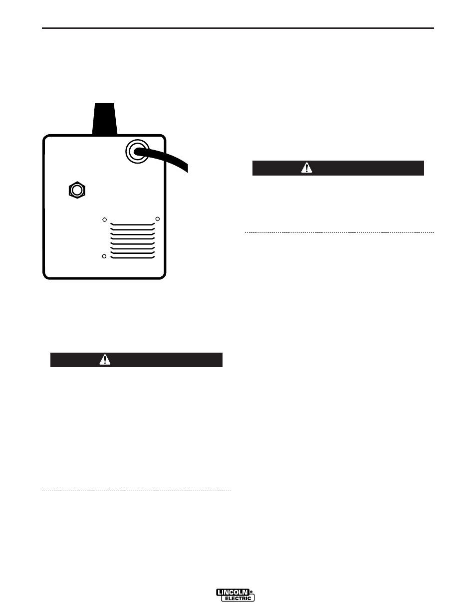 Installation, Input connections, Warning caution | Lincoln Electric IM740 PRO-MIG 135 User Manual | Page 13 / 48