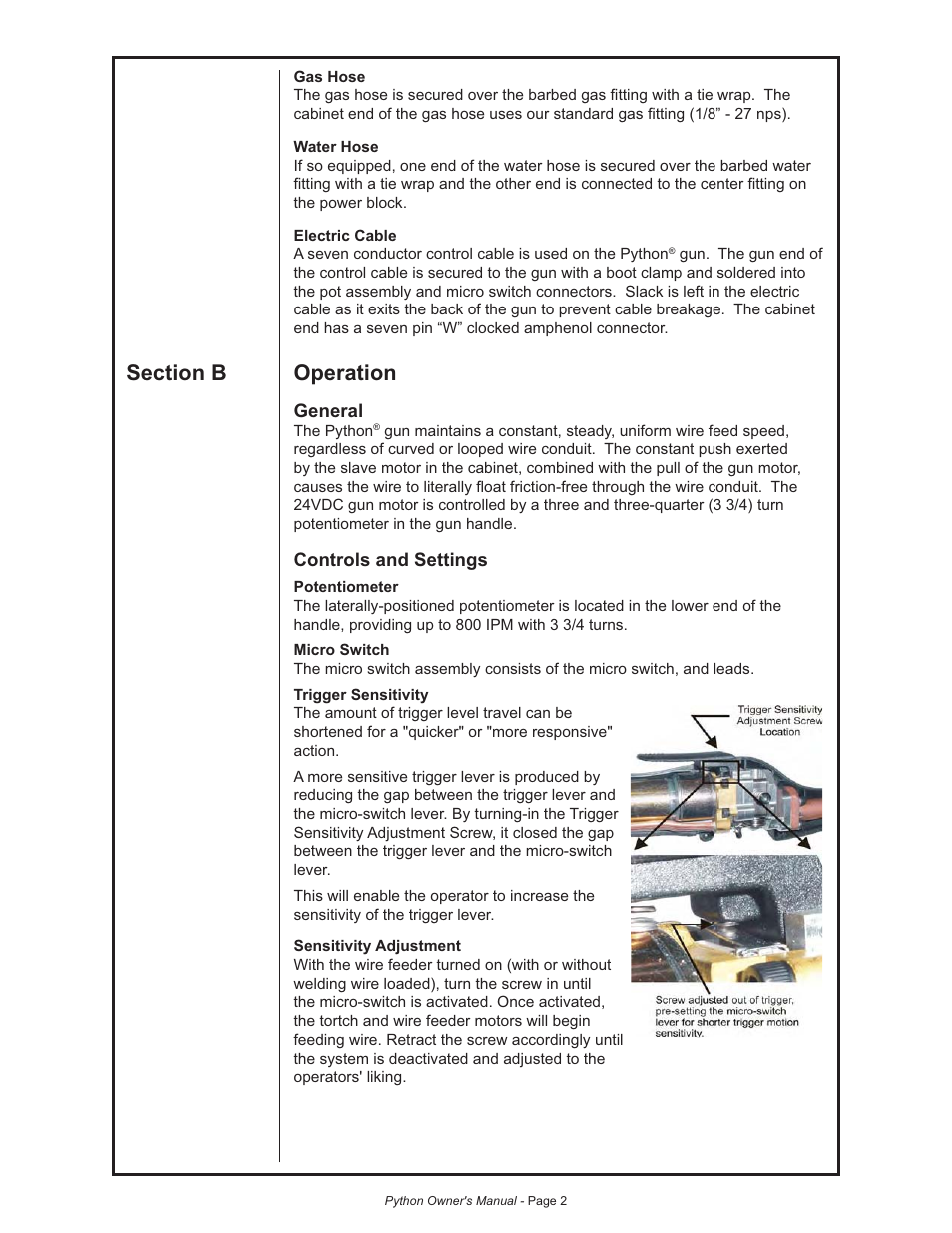 Lincoln Electric IM773 Push-Pull Gun PYTHON K2211-2, K2211-3, K2212-1, K2212-2 & K2212-3 User Manual | Page 12 / 34
