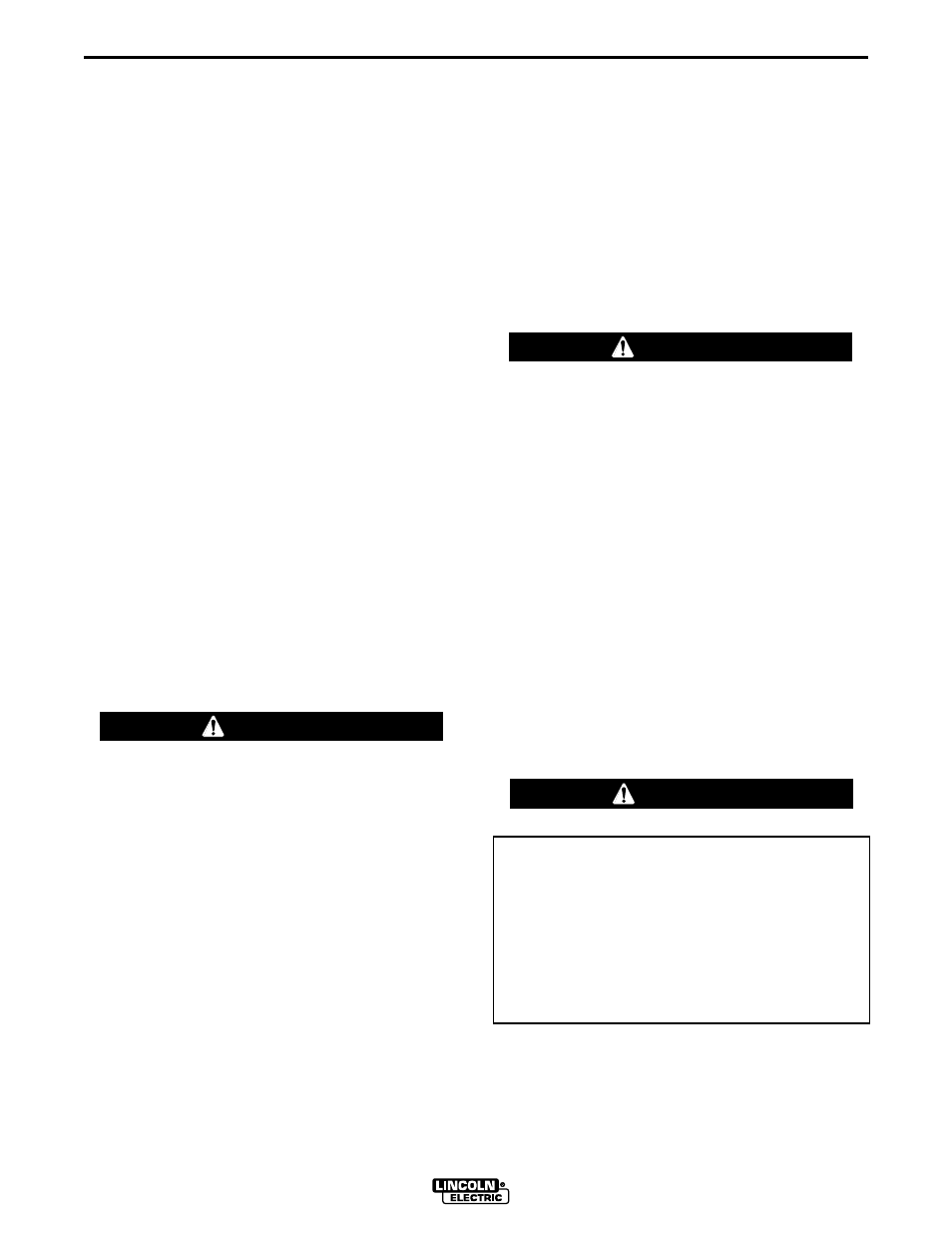 Maintenance, Spark plug, Fuel filter | Engine adjustment, Warning caution warning | Lincoln Electric IM660 RANGER 200 User Manual | Page 24 / 38