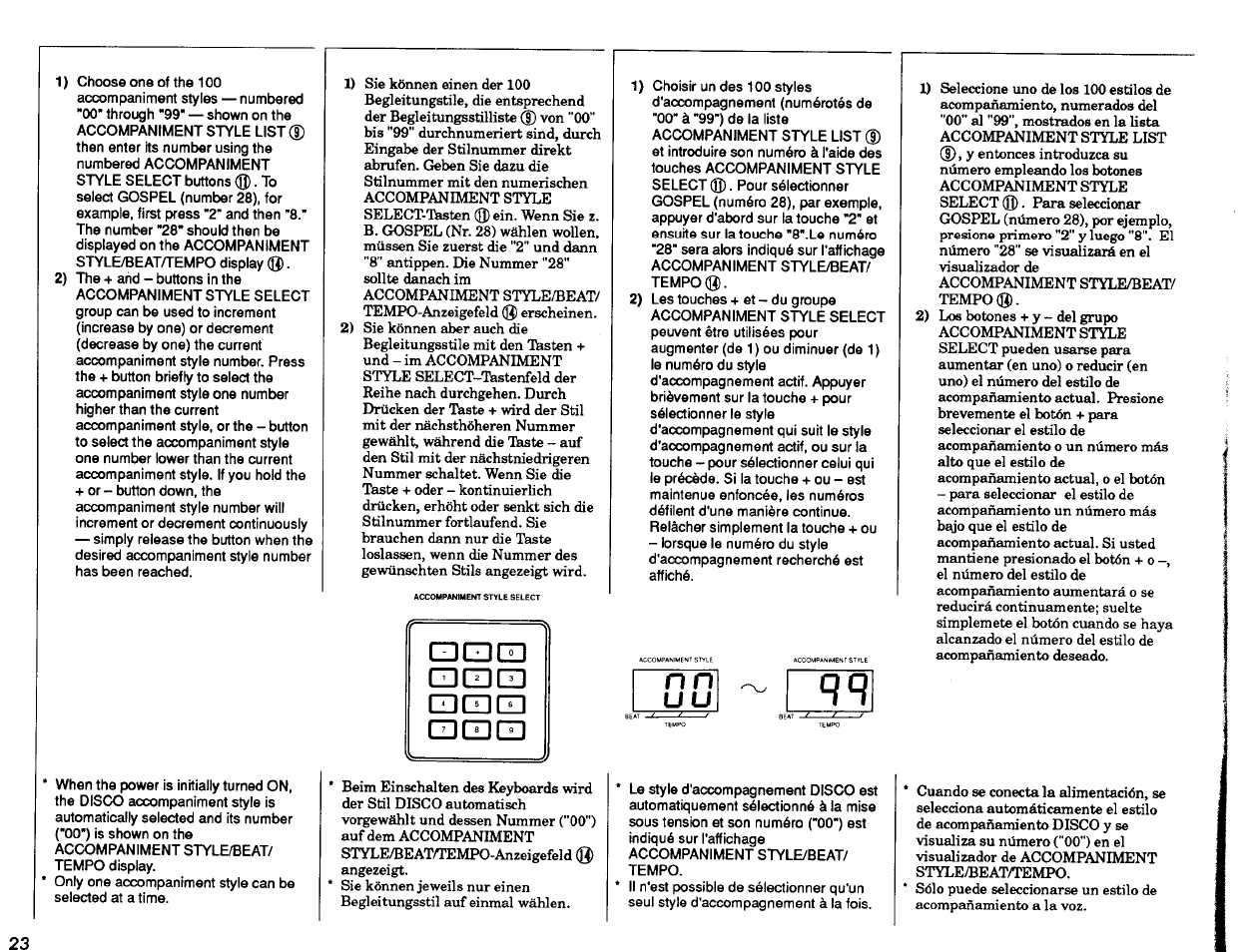 Cd ed ed cd cd ed cd ed ed, Гпгпгп | Yamaha PSR-2500 User Manual | Page 24 / 68