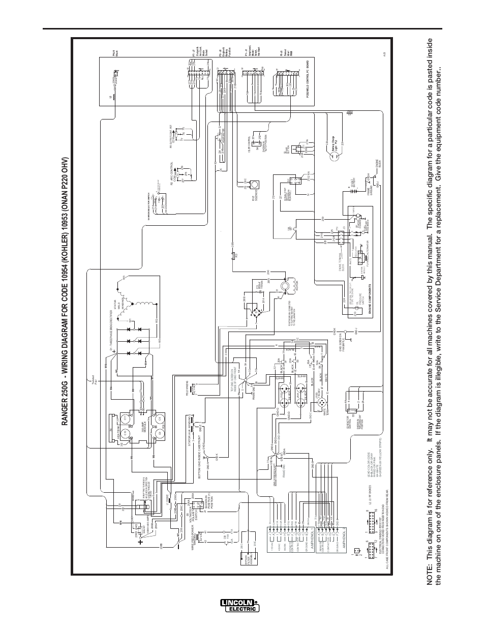 Diagrams, F-13, Ranger 250 | G4284 | Lincoln Electric IM741 RANGER 250 User Manual | Page 46 / 52