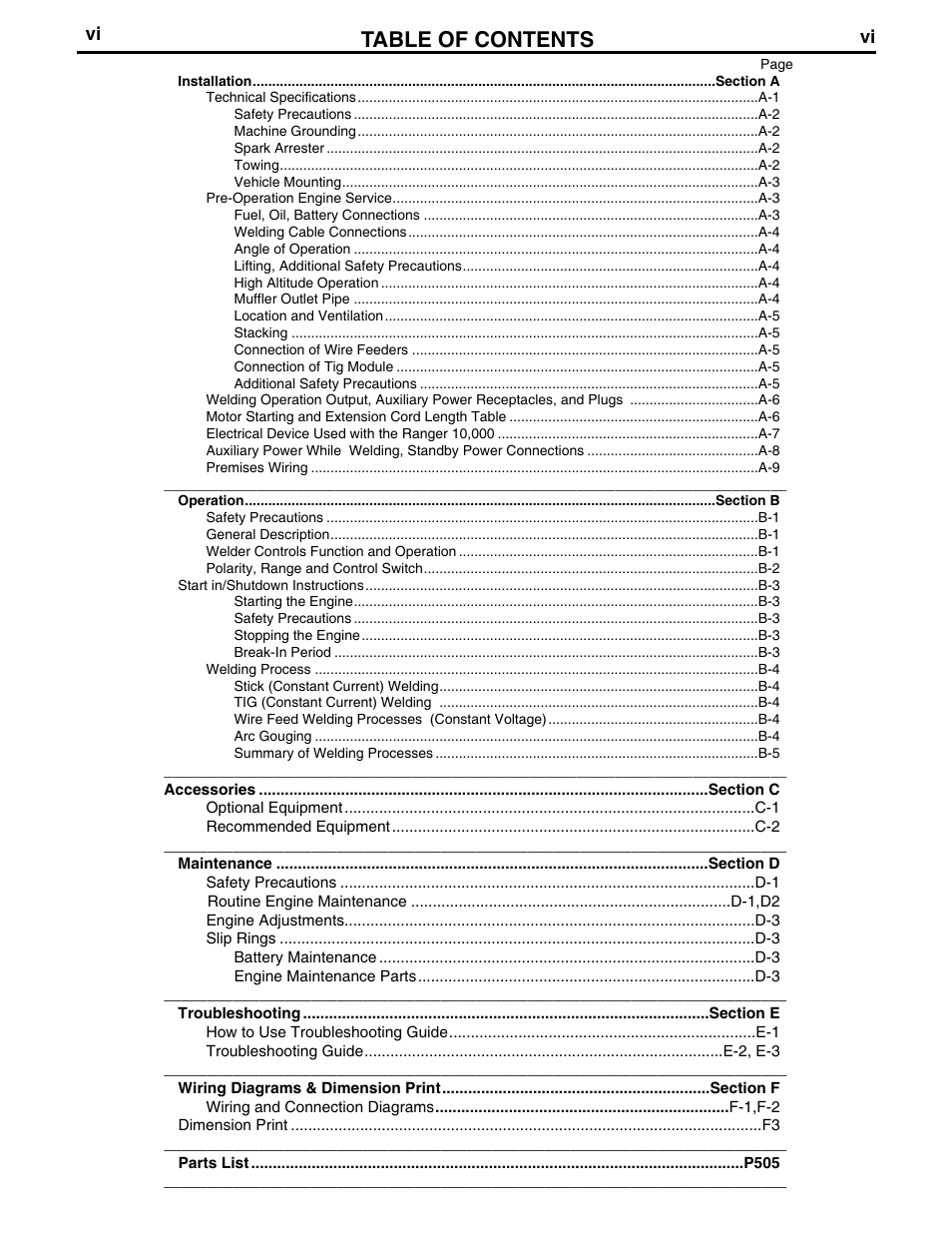 Lincoln Electric IM879 RANGER GXT User Manual | Page 7 / 36