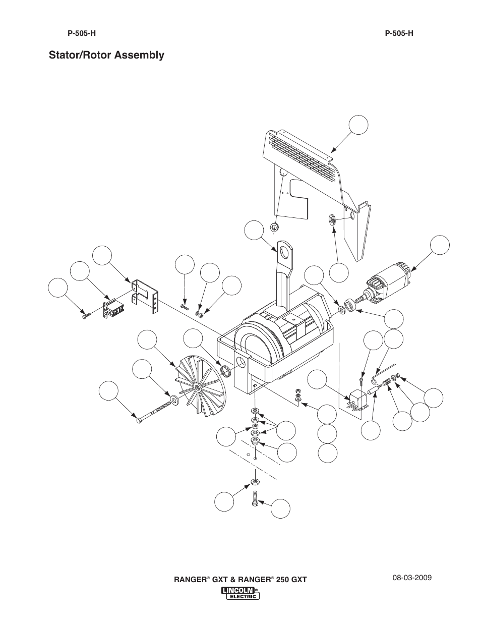 Lincoln Electric IM921 RANGER 250 GXT User Manual | Page 50 / 76