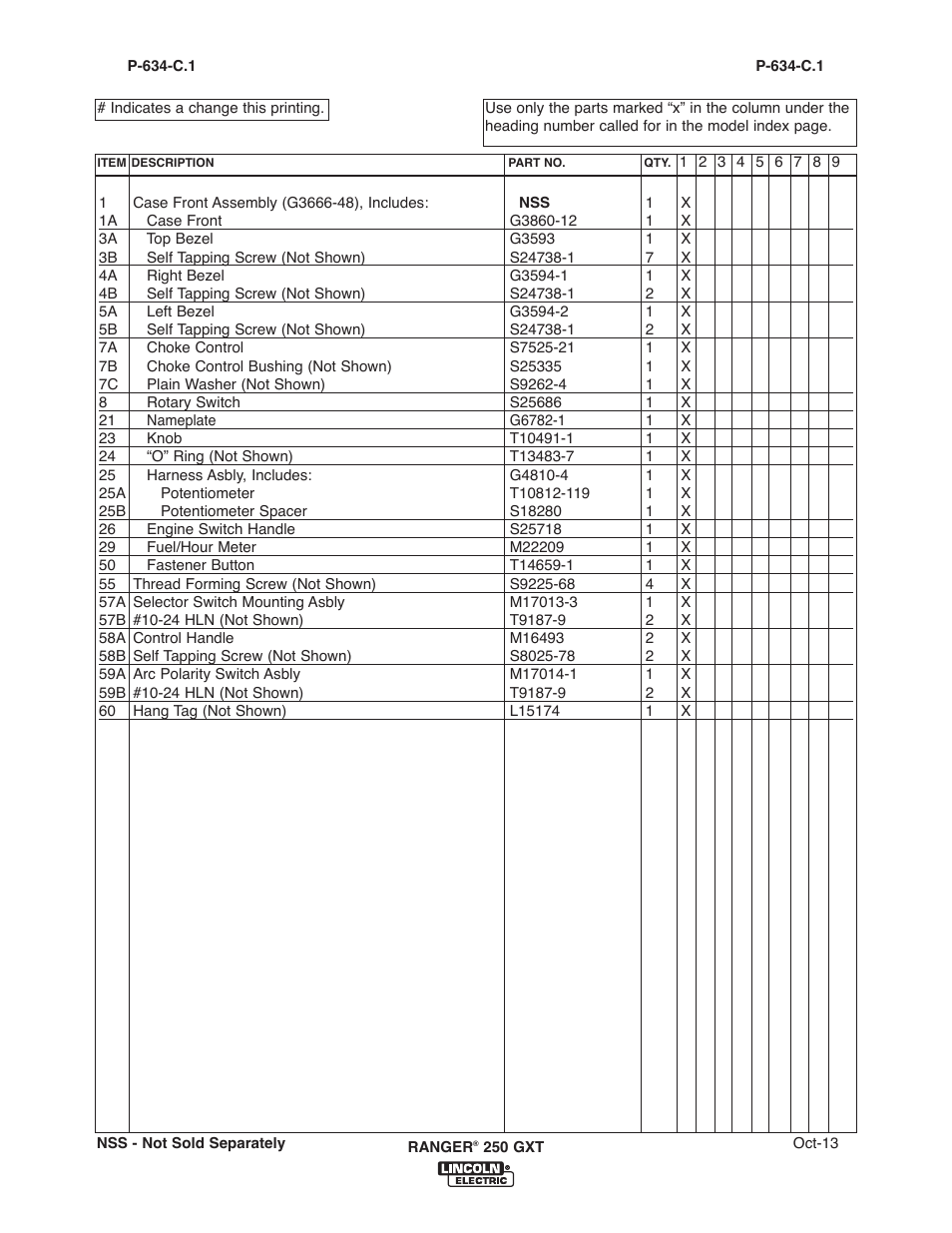 Lincoln Electric IM921 RANGER 250 GXT User Manual | Page 61 / 76