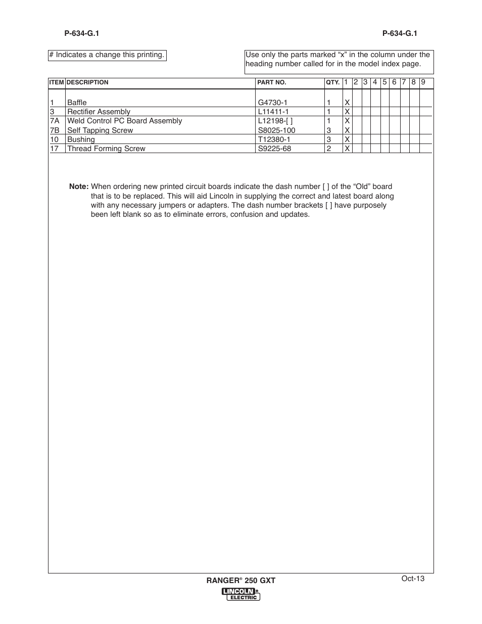 Lincoln Electric IM921 RANGER 250 GXT User Manual | Page 69 / 76