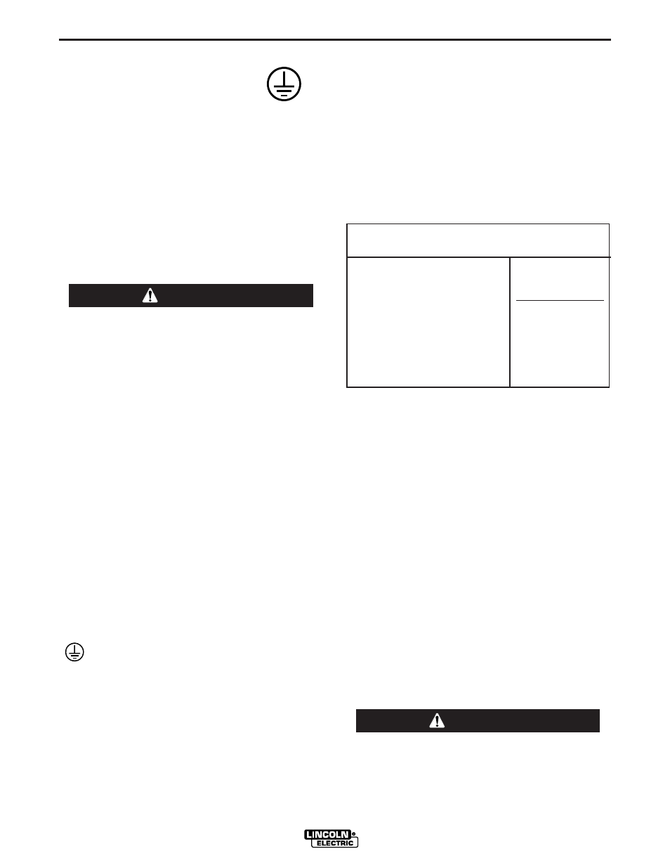 Installation, Electrical connections, Warning | Caution | Lincoln Electric IM829 RANGER 250 LPG User Manual | Page 14 / 52