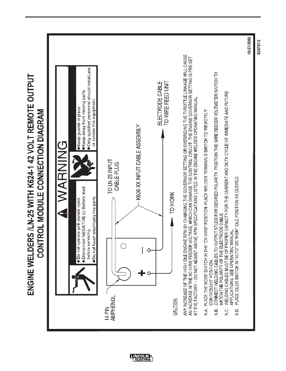 Lincoln Electric IM829 RANGER 250 LPG User Manual | Page 38 / 52