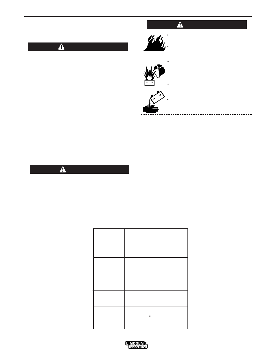 Maintenance, Warning, Warning caution | D-3 engine adjustments | Lincoln Electric IM831 RANGER 3 PHASE User Manual | Page 26 / 36