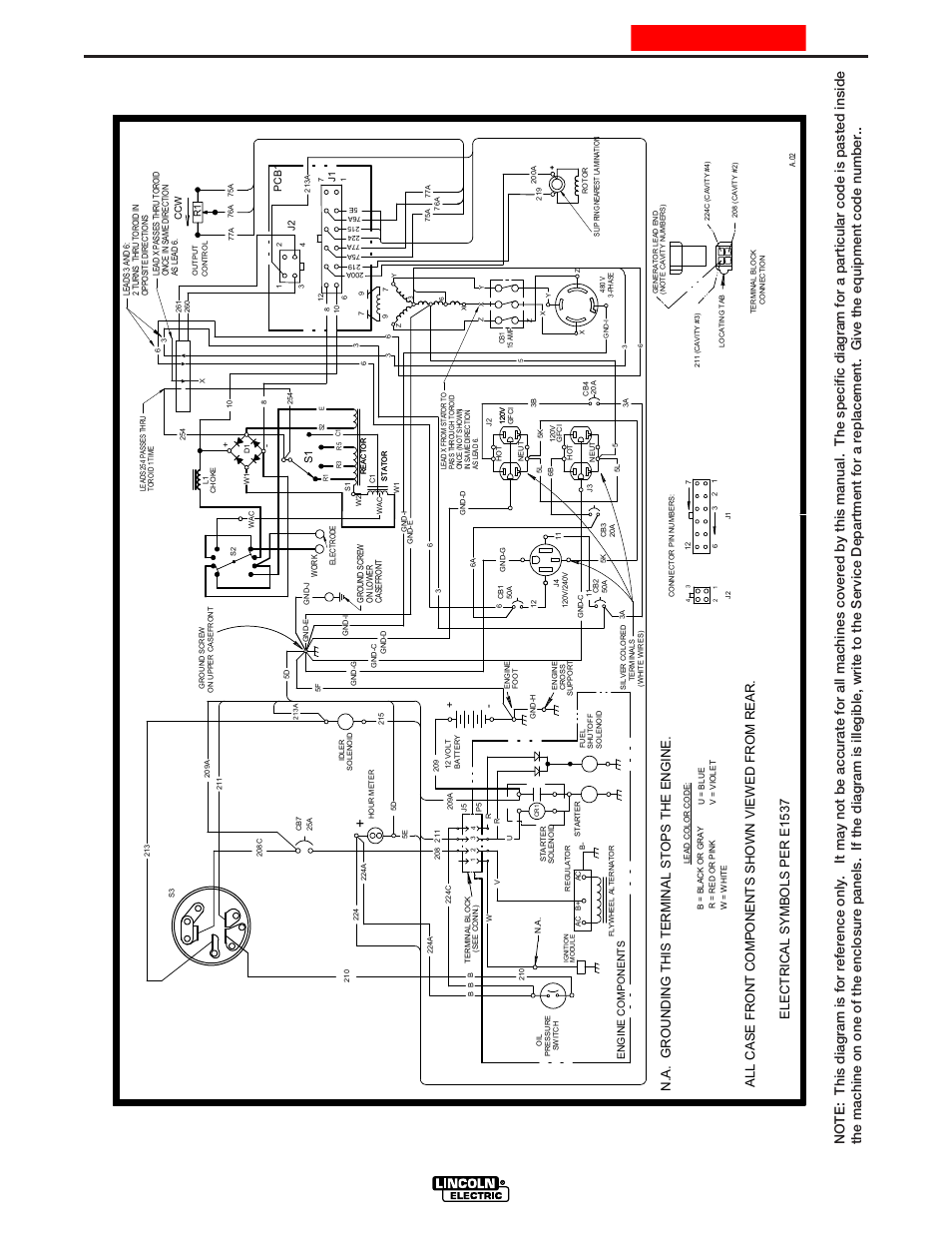 Diagrams, Ranger 3 phase, Enhanced diagram | Ele ctri c al symb ol s per e1537 | Lincoln Electric IM831 RANGER 3 PHASE User Manual | Page 30 / 36