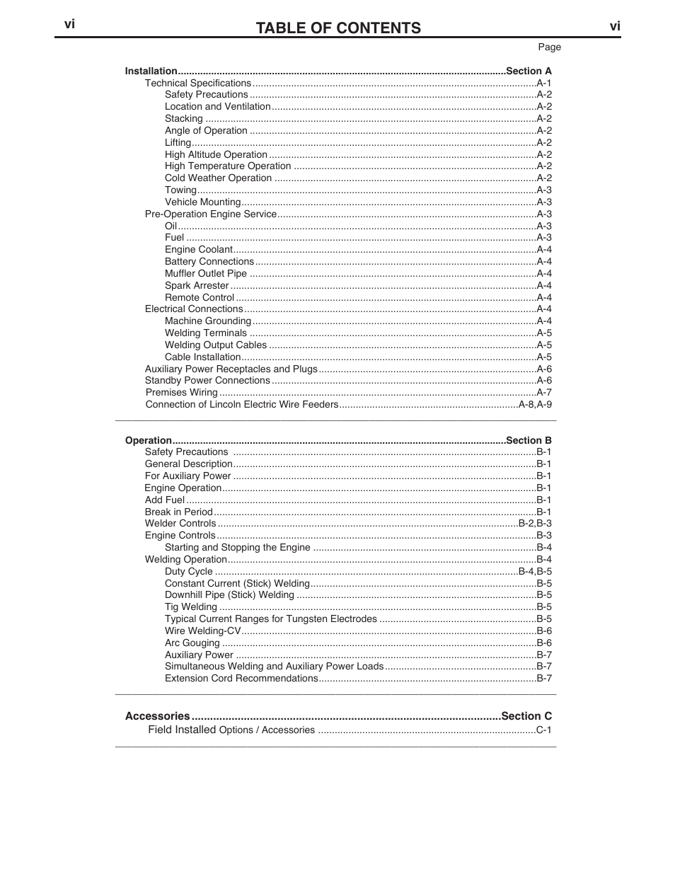 Lincoln Electric IM836 RANGER 305 D User Manual | Page 7 / 54
