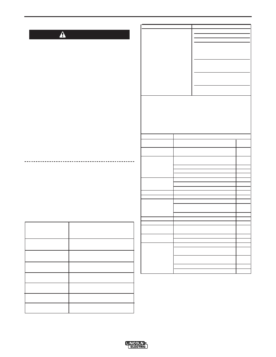 Maintenance, Safety precautions, Warning | Routine maintenance, Item make and part number | Lincoln Electric IM837 RANGER 305 D (CE) User Manual | Page 27 / 54