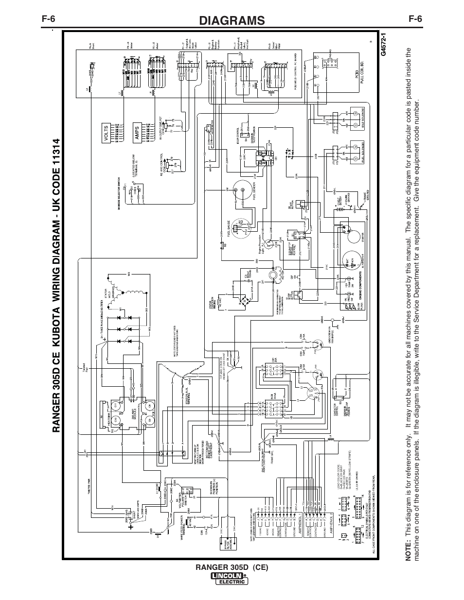 Diagrams | Lincoln Electric IM893 RANGER 305 D (CE) User Manual | Page 44 / 52