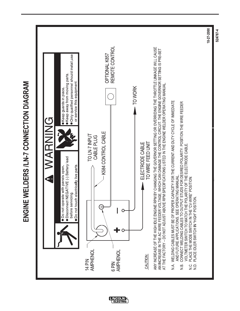 Lincoln Electric IM742 RANGER 305 G User Manual | Page 37 / 52