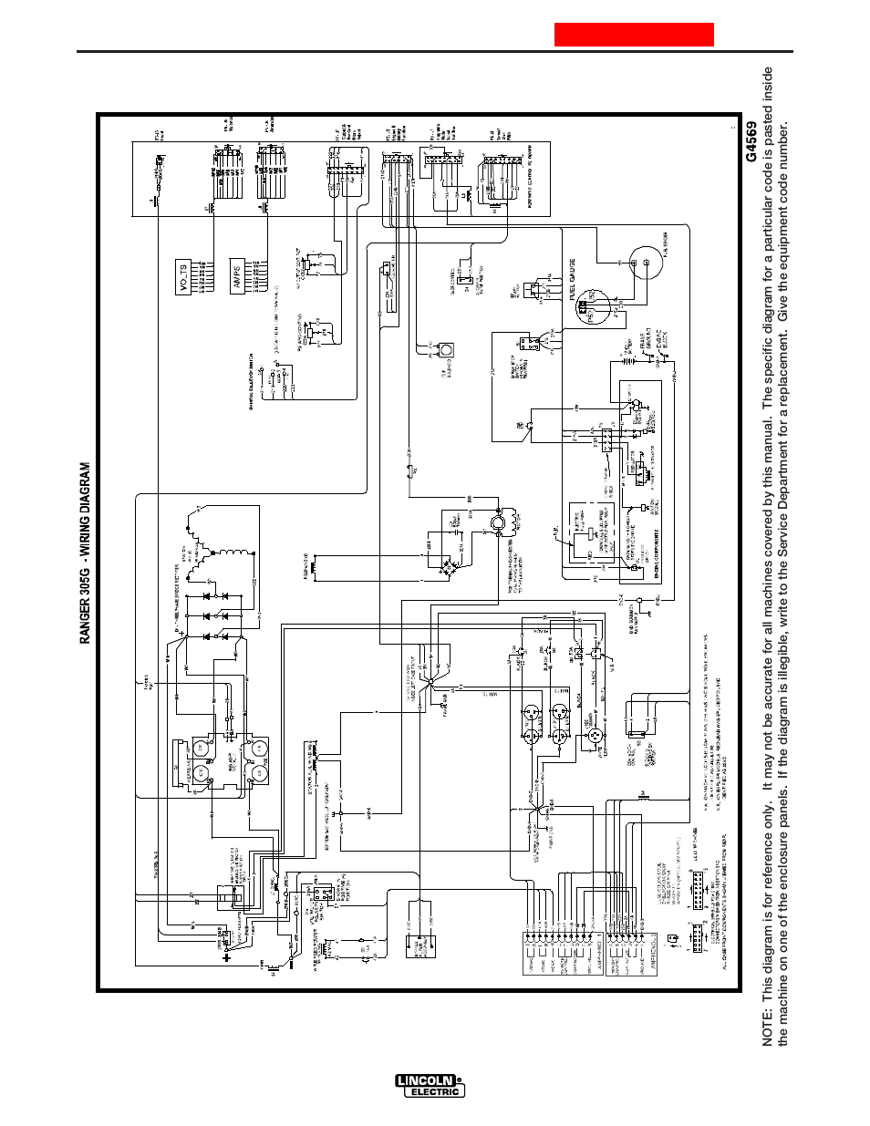 Diagrams, F-11, Ranger 305g | Enhanced diagram | Lincoln Electric IM834 RANGER 305 G User Manual | Page 45 / 49