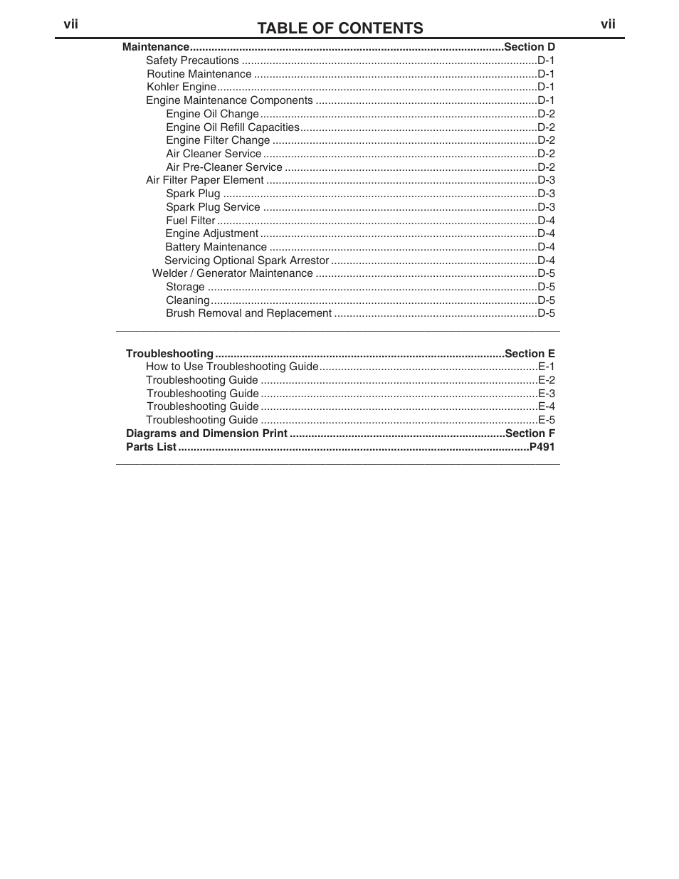 Lincoln Electric IM834 RANGER 305 G User Manual | Page 8 / 49