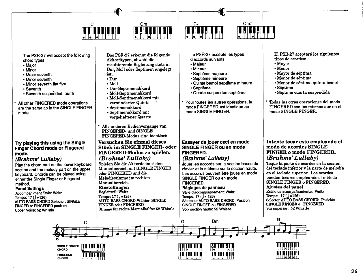 Yamaha PSR-27 User Manual | Page 27 / 36