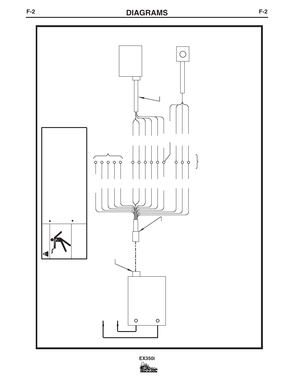 Diagrams, L g to ln connection diagram, Ex350i | Warning | Lincoln Electric IM764 RED-D-ARC EX350i User Manual | Page 29 / 40