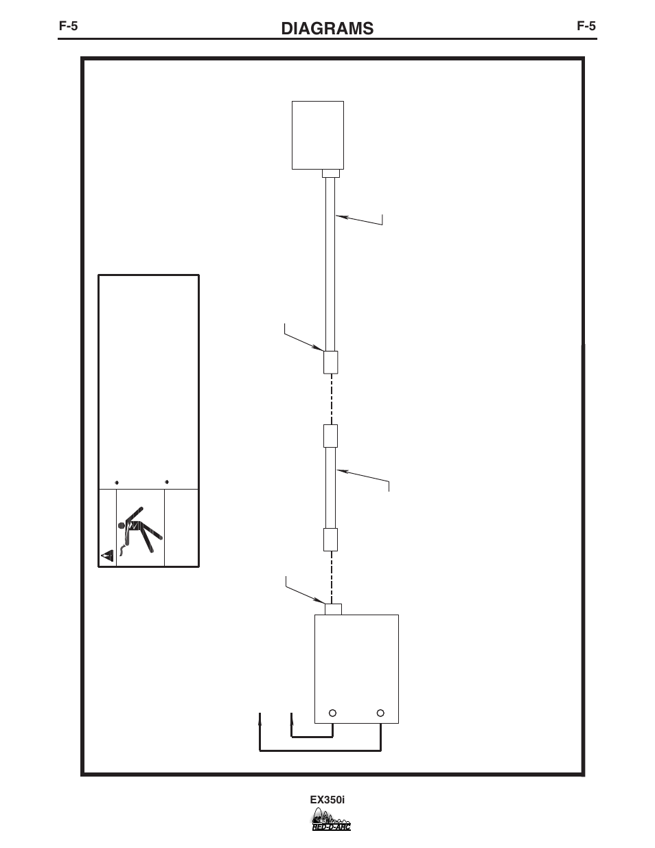 Diagrams, Ada ter to ln 25 connection diagram, Ex350i | Warning | Lincoln Electric IM764 RED-D-ARC EX350i User Manual | Page 32 / 40