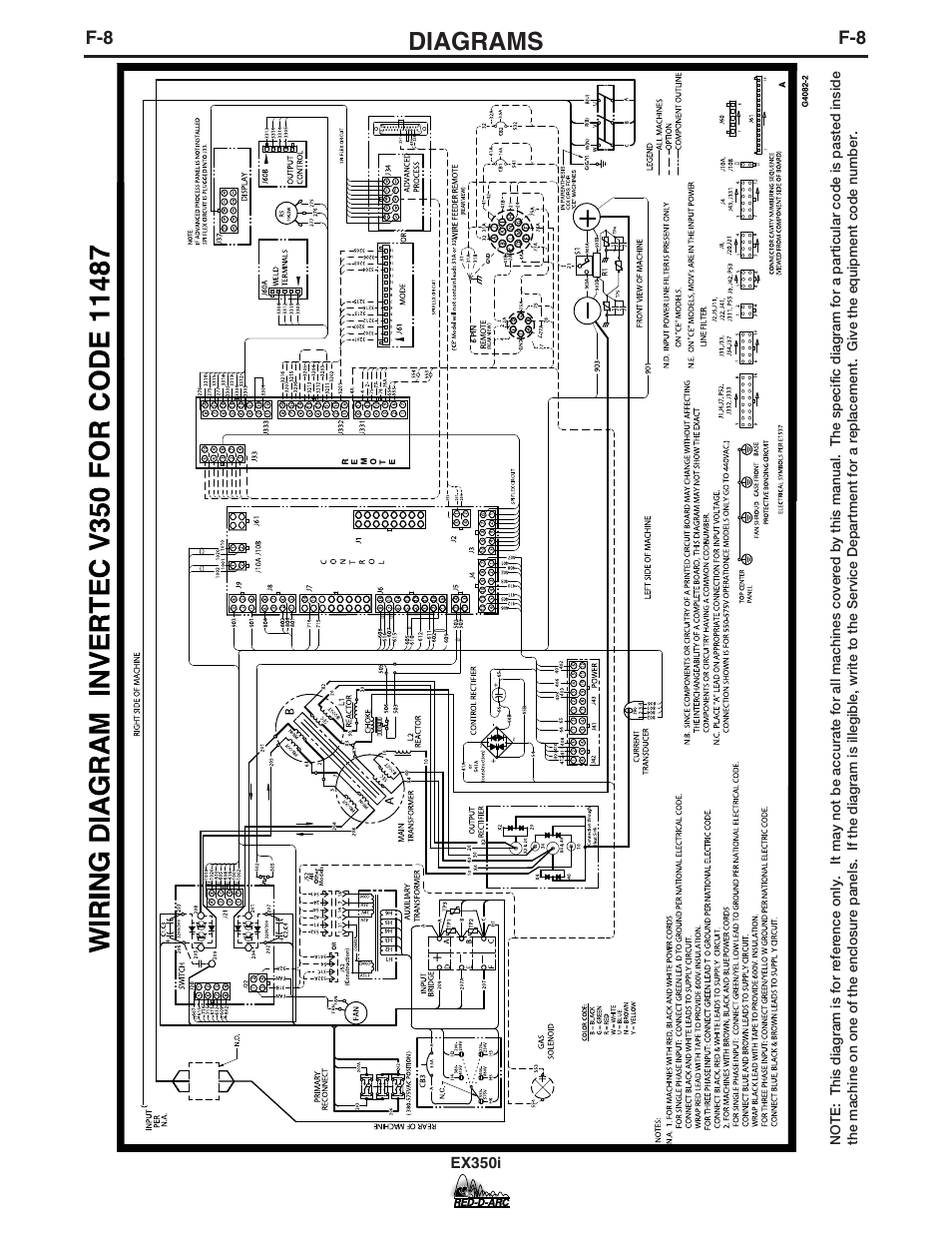 Diagrams | Lincoln Electric IM764 RED-D-ARC EX350i User Manual | Page 35 / 40