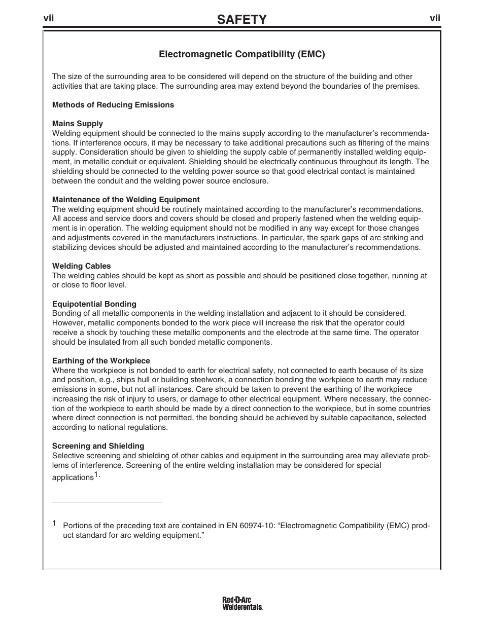 Safety | Lincoln Electric IM982 RED-D-ARC DX500e (CE) User Manual | Page 8 / 49