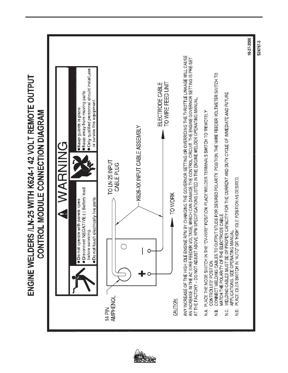 Lincoln Electric IM835 RED-D-ARC GX300 User Manual | Page 34 / 48