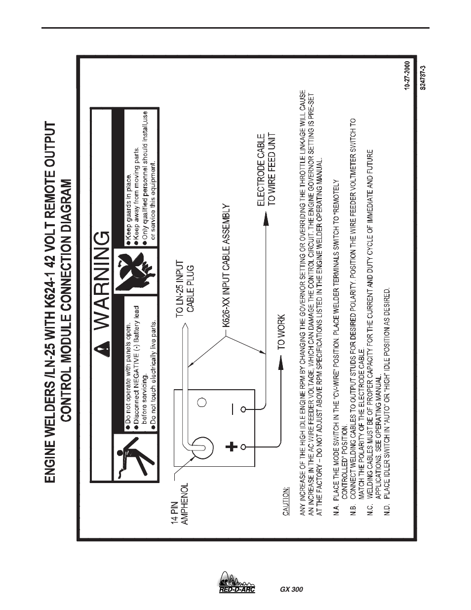 Lincoln Electric IM930 RED-D-ARC GX300 User Manual | Page 34 / 45