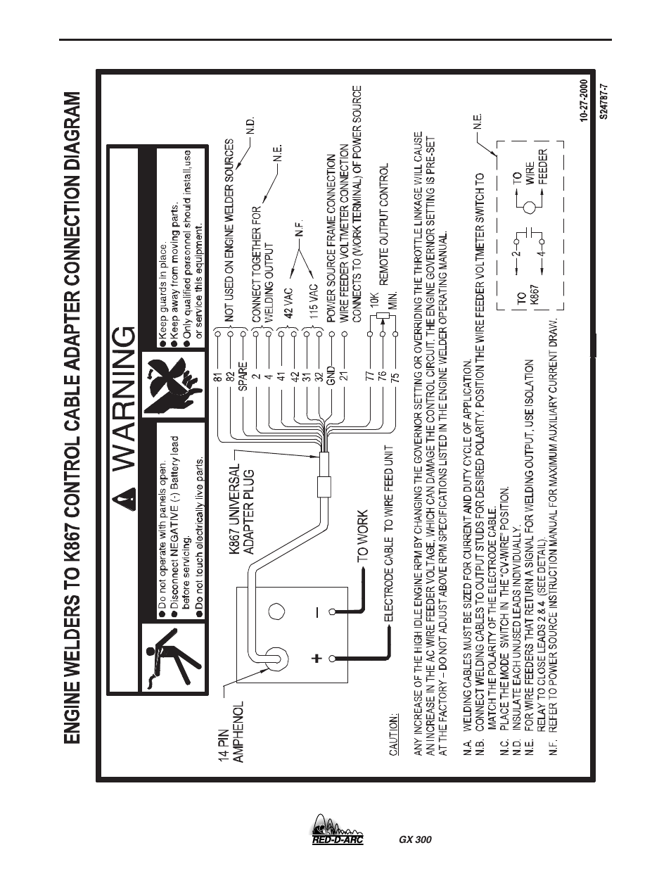 Diagrams | Lincoln Electric IM930 RED-D-ARC GX300 User Manual | Page 37 / 45