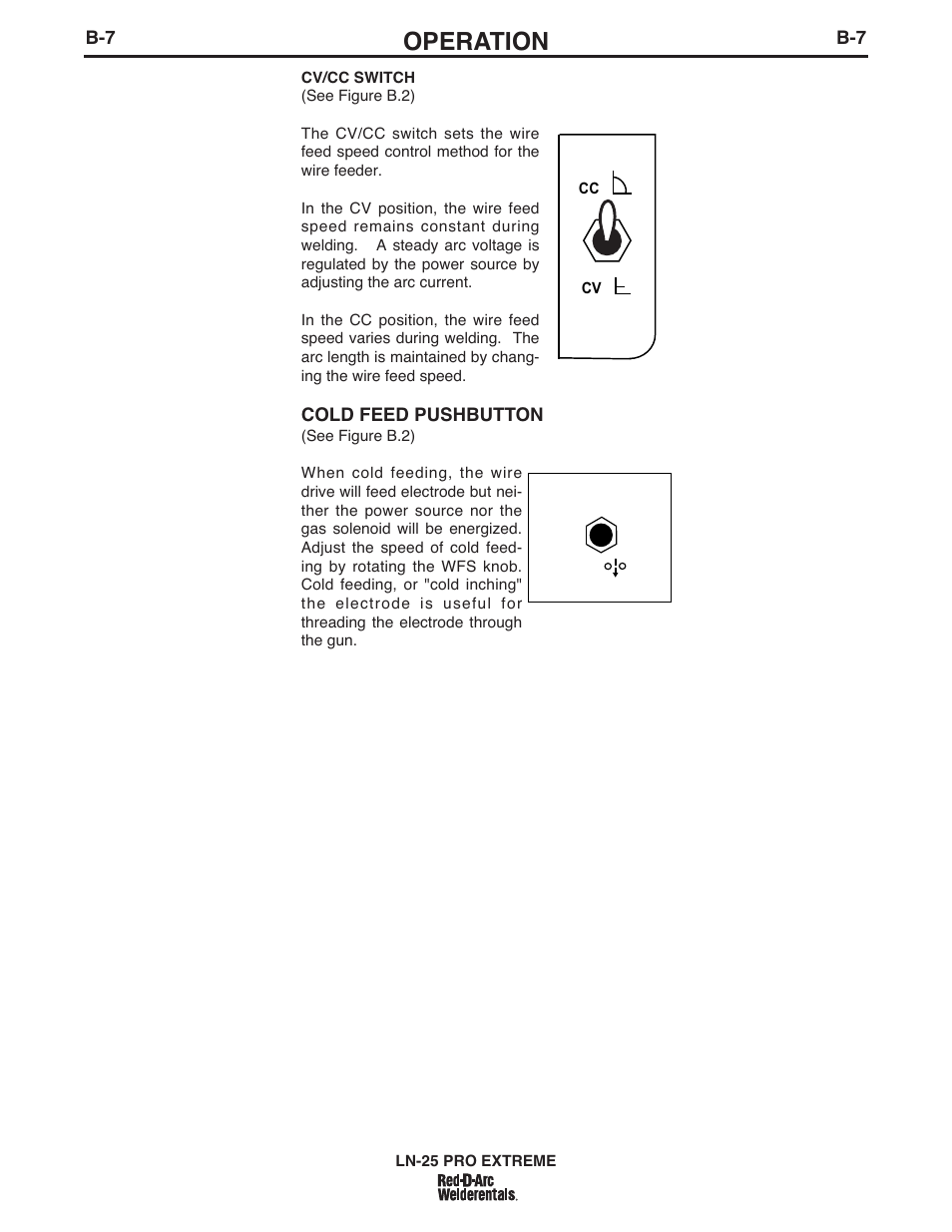 Operation | Lincoln Electric IM939 RED-D-ARC LN-25 PRO EXTREME User Manual | Page 22 / 42