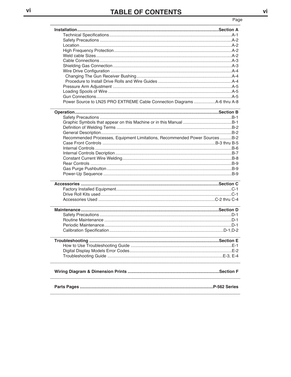 Lincoln Electric IM939 RED-D-ARC LN-25 PRO EXTREME User Manual | Page 7 / 42