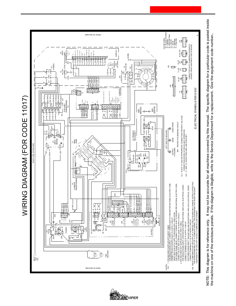 Diagrams, Enhanced diagram, Electri c al symbols pe r e1537 | Lincoln Electric IM639 RED-D-ARC VIPER User Manual | Page 32 / 38