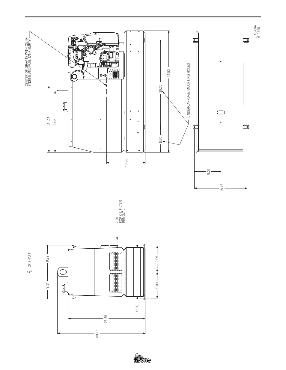 Diagrams, Dimension print - zr-10 (honda), Zr-10 | Lincoln Electric IM754 RED-D-ARC ZR-10 User Manual | Page 30 / 34