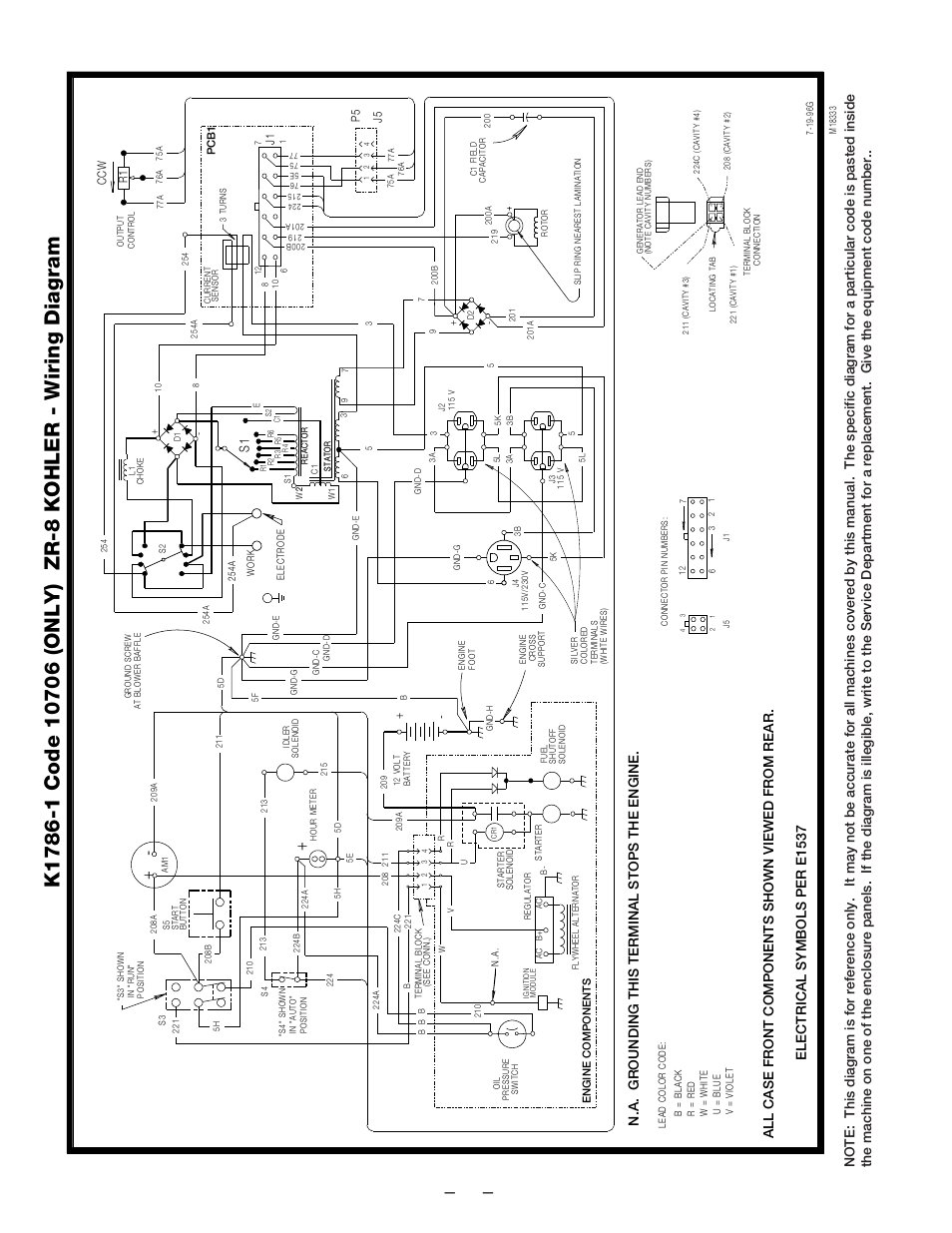 Electrical symbols per e1537 | Lincoln Electric IM672 RED-D-ARC ZR-8 User Manual | Page 29 / 37