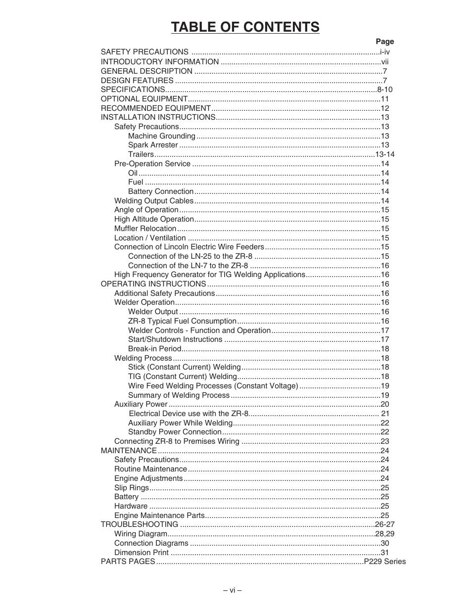 Lincoln Electric IM672 RED-D-ARC ZR-8 User Manual | Page 7 / 37