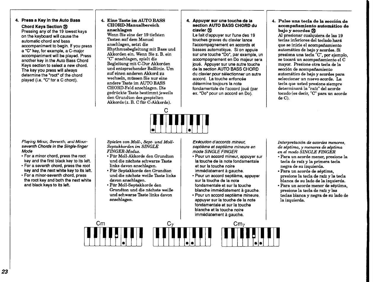 Yamaha PSR-28 User Manual | Page 24 / 36