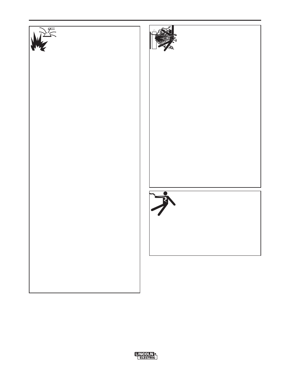 Safety, For electrically powered equipment, Cylinder may explode if damaged | Lincoln Electric IM988 SAE500 User Manual | Page 4 / 34