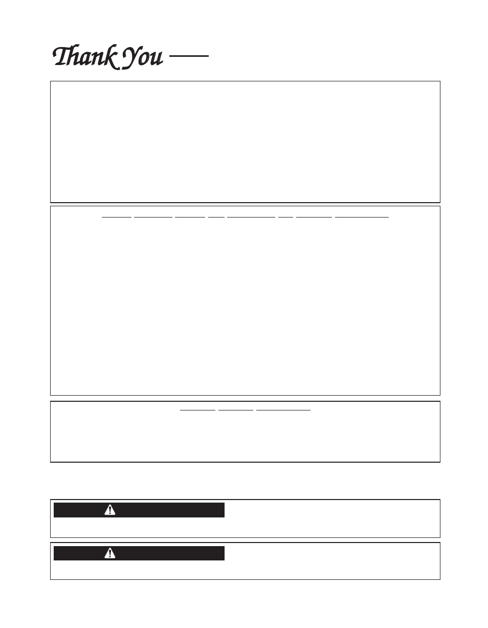 Tthhaannkk y yoouu | Lincoln Electric IM988 SAE500 User Manual | Page 6 / 34