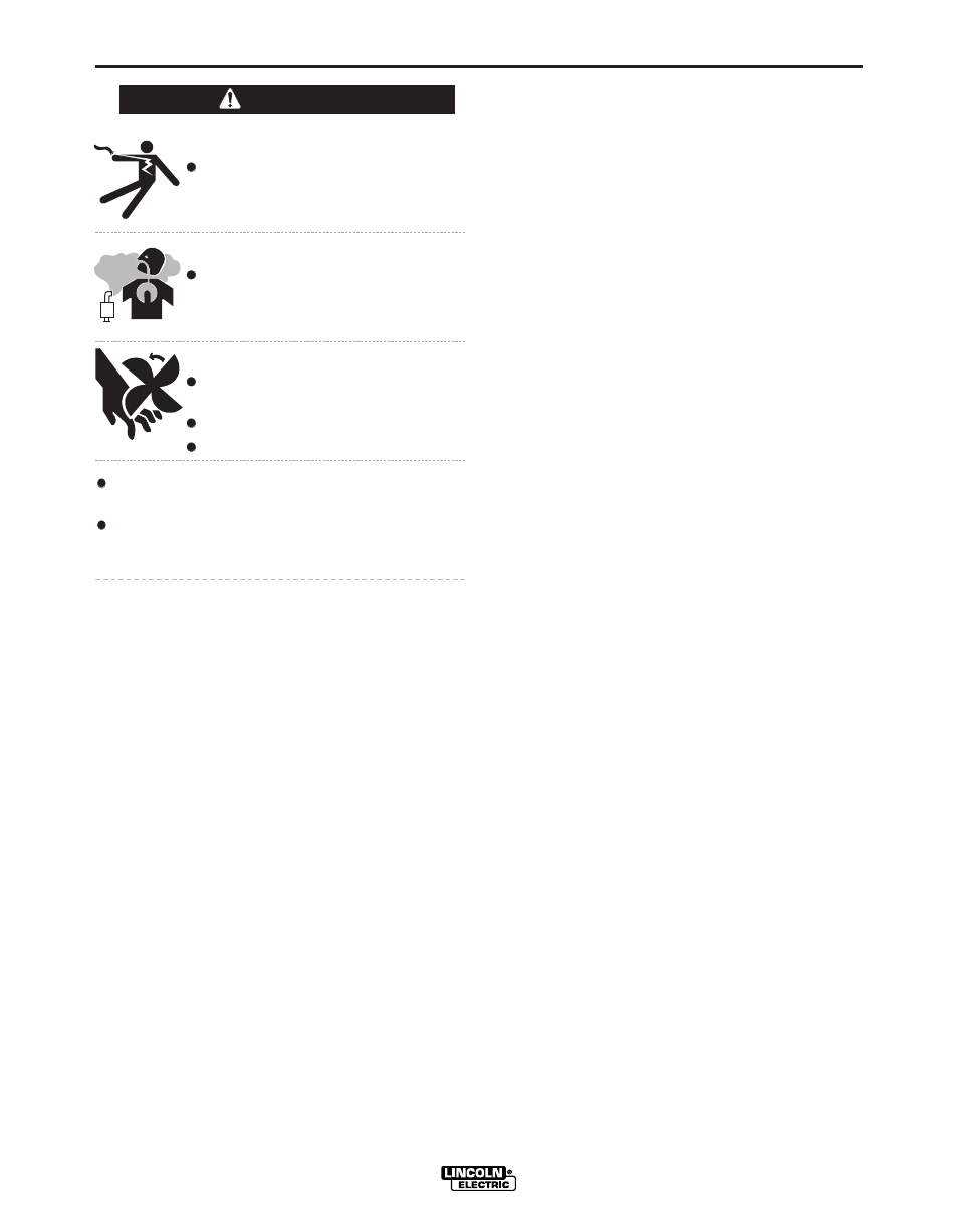 Maintenance, Warning | Lincoln Electric IM968 SAE-500 SEVERE DUTY User Manual | Page 20 / 31