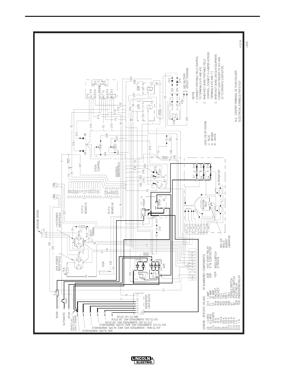 Wiring diagrams, Sam650 ma chine wiring dia gram | Lincoln Electric IM568 SAM-400 PERKINS DIESEL User Manual | Page 33 / 40