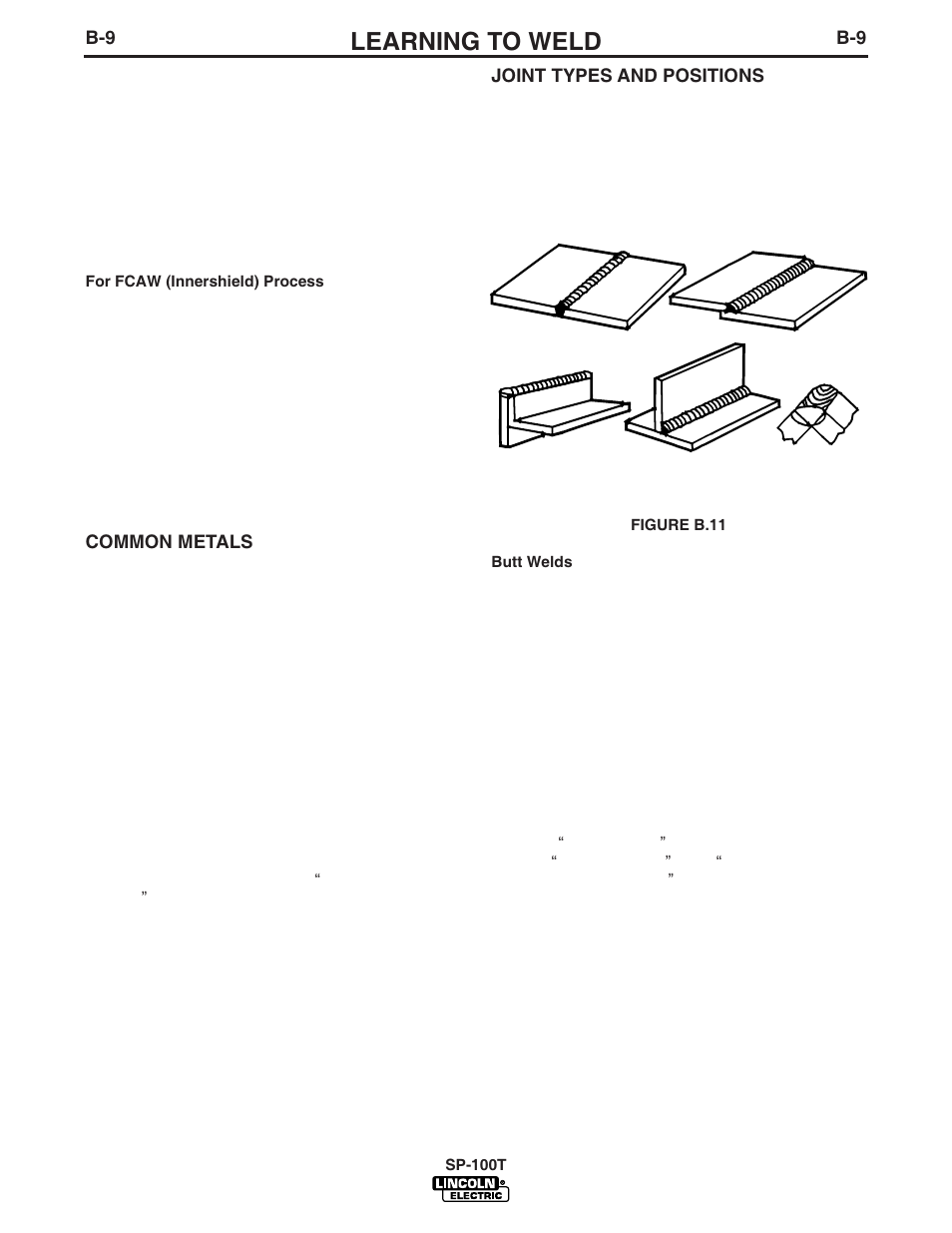 Learning to weld | Lincoln Electric IM564 SP-100T User Manual | Page 22 / 48