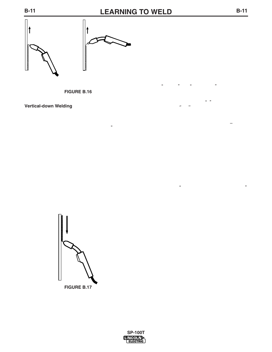 Learning to weld | Lincoln Electric IM564 SP-100T User Manual | Page 24 / 48