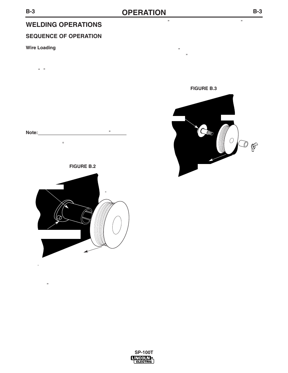 Operation, Welding operations | Lincoln Electric IM811 SP-100T User Manual | Page 16 / 35