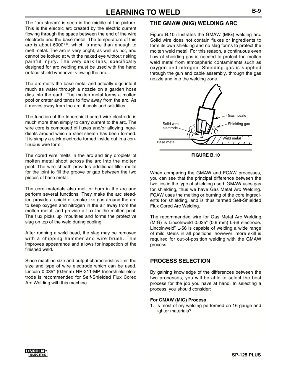 Learning to weld | Lincoln Electric IM536 SP-125 Plus User Manual | Page 23 / 51