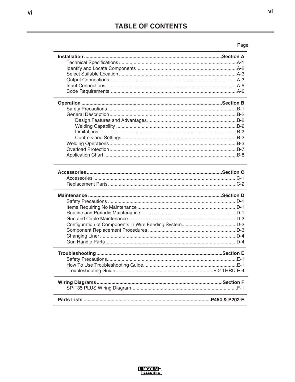 Lincoln Electric IM788 SP-135 Plus User Manual | Page 7 / 35