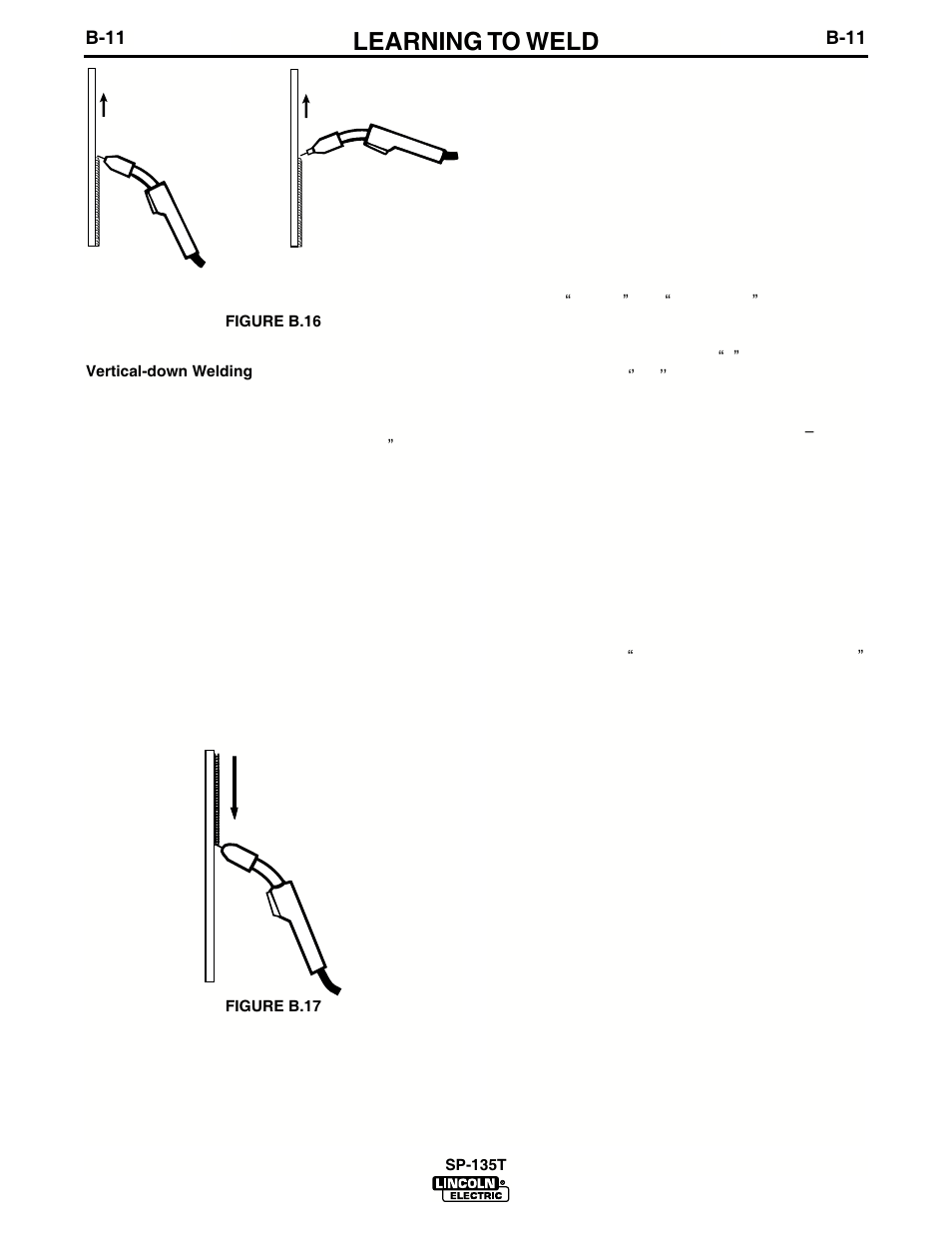 Learning to weld | Lincoln Electric IM724 SP-135T User Manual | Page 24 / 45