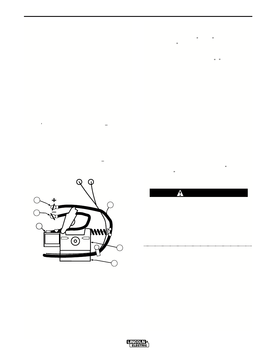 Installation, Gas connection, Caution | Gun installation | Lincoln Electric IM591 UWW-170 User Manual | Page 11 / 48